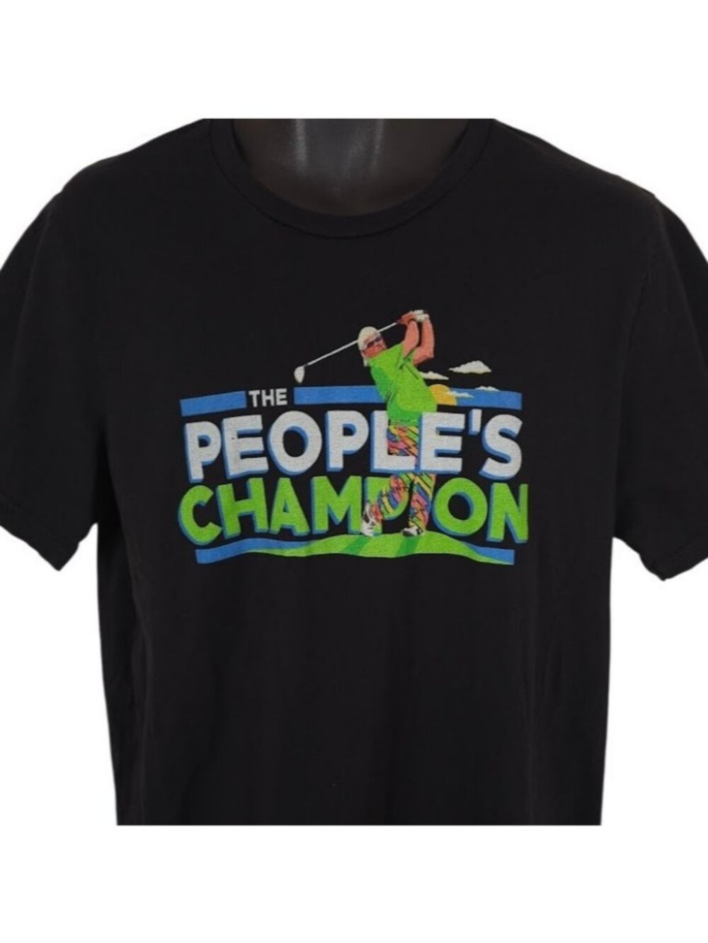 John Daly Golf T Shirt Mens Size XL Black The Peoples Champion
